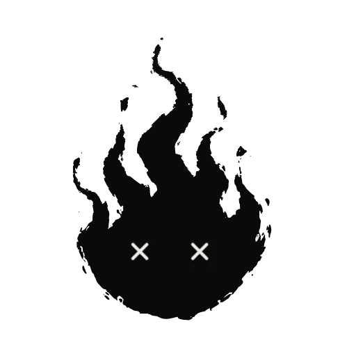 Marciano negro ko, sticker animado